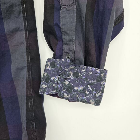 Paul Smith The Byard Shirt Mens 17 43 Checkered Button Up Long Sleeve Italy - Picture 3 of 13